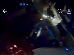 Helikopteri Cougar po lufton me flaket ne Shkoder (video)