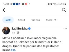 Berisha: Tregu në Shkodër u dogj qëllimisht për të ndërtuar kulla