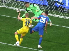 Ukraina përmbys rezultatin dhe fiton kundër Sllovakisë në Euro2024 (video)