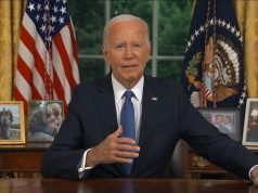 Biden në një fjalim të rrallë shpjegon pse u tërhoq: e bëra për të shpëtuar demokracinë (video) Joe Biden, gjatë fjalimit nga Zyra Ovale, 25 korrik 2024