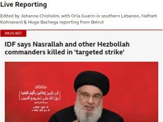 IDF asgjëson kreun e Hezbollahut, Hassan Nasrallah