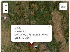 Tërmet në juglindje