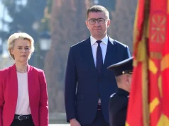 Presidentja e KE-së vizitë në Shkup, thekson nevojën për miratimin e ndryshimeve kushtetuese