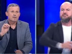 Sherr në studion e “Open”/ “Sharlatan, maskara”, Lela hedh shishen drejt Zekthit: Si s’të vjen turp?!