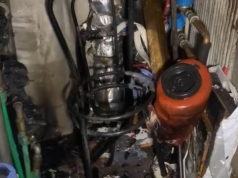 Korçë, digjen sahatet e ujit në një pallat