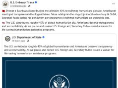 Ngrirja e fondeve të huaja, Trump tërhiqet vetëm për programet e ndihmës humanitare globale! Ambasada e SHBA njofton vendimin e Sekretarit Marco Rubio