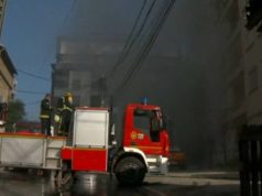 Ferizaj, digjet kati i fundit i një ndërtese në Ferizaj, banorët evakuohen