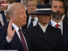 (PAMJET) Betohet Donald Trump si president i 47-të i SHBA. Fjalimi filloi me fjalët: epoka e artë nis tani