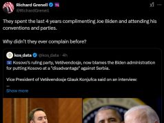 Grenellit i rikthehet goja. Shkruan në platformën X kundër Kosovës