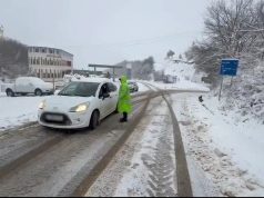 Ngricat/ Segmenti Bypass-Qafë Murrizë në Dibër është bllokuar nga Policia Rrugore e Dibrës dhe Tiranës