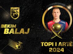 Bekim Balaj shpallet “Topi i Artë” 2024. Shpallen më të mirët e vitit në futboll