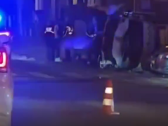 Aksidenti i rëndë në Laprakë, dalin pamjet e ambulancës së përmbysur