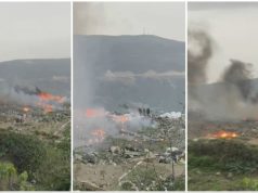 Zjarr masiv në fushën e mbetjeve në Vlorë – Banorët në rrezik nga tymi dhe ndotja