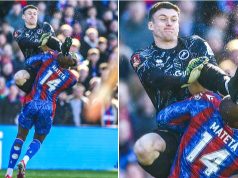 Sulmuesi i Premier Ligës del me oksigjen dhe barelë nga fusha. Gjyqtari i njohur nuk dha as faull