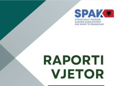 Raporti vjetor i SPAK: tendencë në rritje të luftës kundër korrupsionit të funksionarëve publikë
