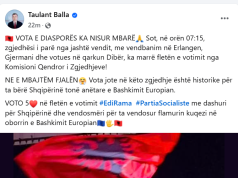 Balla ndan lajmin e mirë: Premtimi u mbajt! Mbërrin fleta e parë e votimit në diasporë.