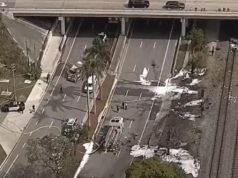 Një avion ulet në mes të autostradës në Florida, humbin jetën tre persona