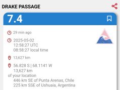 Tërmet i fuqishëm me magnitudë 7.4 në Ngushticën e Drejkut, paralajmërim për cunami