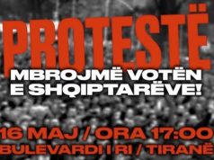 Berisha publikon posterin e protestës: Më 16 maj mbrojmë votën e shqiptarëve!