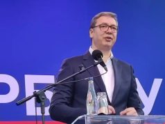 Vuçiç ndez sfidën Shqipëri-Serbi. Thirrje nga mitingu në Nish: Shkoni dhe mposhtini!