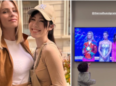 Një gjyshe si Michelle Hunziker. Nipi Cesare nga TV: «Është gjyshja!». Videoja e ëmbël që ndau Aurora Ramazzotti
