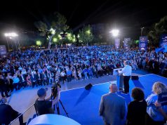 Berisha në mbylljen e fushatës në Vlorë: Jam zotuar para Ismail Qemalit se Edi Ramën do e largoj nga Shqipëria, do e çoj në Beograd