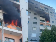 Përfshihet nga flakët një apartament në Tiranë