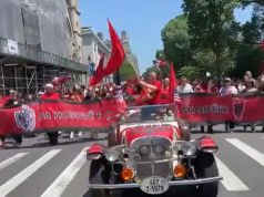 Parada e shqiptarëve vesh New York-un kuqezi