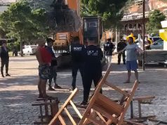 Prishja e objekteve pa leje, banorët përplasen me IKMT-në dhe policinë në Jalë: Nuk i lirojmë, kjo është vrasje!
