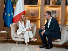 Meloni takohet me Vuçiç: Italia mbështet integrimin e Serbisë në BE