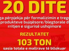 Malaj: janë inspektuar 283 subjekte dhe janë bllokuar 103 tonë mallra në 20 ditë