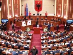 Momente pikante gjatë votimit në Kuvend për kryetarin, opozita abstenson me postera kundër Ramës dhe huton deputeten Sara Mila…(Video)