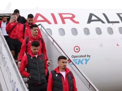 Kombëtarja shqiptare mbërrin në Serbi nën masa të rrepta sigurie