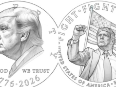 SHBA-ja planifikon monedhë dedikuar Trump-it për 250-vjetorin e pavarësisë/ Thesari Amerikan zbulon draftin e diskutueshëm