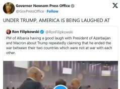 Batuta e Ramës mori dhenë! Përdoret për konsum politik edhe në SHBA. Guvernatori i Kalifornisë: Në kohën e Trump, Amerika po bëhet qesharake