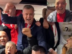 Shpërthen festa te dhoma e zhveshjes, futbollistë, gazetarë dhe deputetë, të gjithë i përulen sot çunave kuqezi