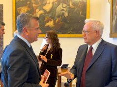 Balla në Romë takim me Kryetarin e Komisionit për Punët e Jashtme dhe Çështjet Europiane të Dhomës së Deputetëve, Giulio Tremonti