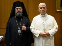 Takim historik mes Kryepiskopit Joani dhe Papës Leo XIV