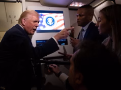 “Pusho derrkuce!” Trump i përgjigjet gazetares pas pyetjes për Epstein (Video)