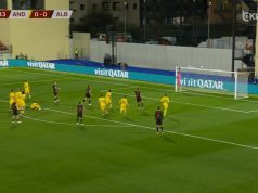 Andorra–Shqipëri 0-0 në pjesën e parë, traversa i mohon golin kapitenit Gjimshiti