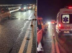 Përplasen dy kamionë dhe një makinë në Rrugën e Kombit, vdes një 24-vjeçar