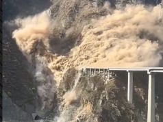 Tronditëse! Ura shembet vetëm disa muaj pas hapjes, pamjet e shkatërrimit të saj bëhen virale