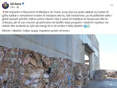 Rama publikon pamje nga Impianti i Përpunimit të Mbetjeve në Tiranë: “Puna vijon pa ndalesë” – Ministri Jaupaj inspekton në terren