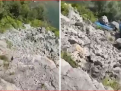 Kamioni del nga rruga në Gramsh, një e vdekur dhe dy të plagosur