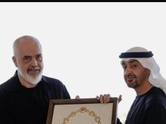 Rama merr medaljen e mbretit. Nderimi më i lartë në Emiratet e Bashkuara Arabe