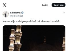 Edi Rama, reagim në X pas protestës