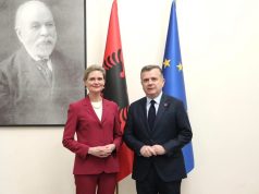 Balla takim me të Ngarkuarën me Punë të SHBA, Nancy VanHorn: Diskutojnë për Bordin e Paqes, Samitin e NATO-s dhe mekanizmin e shqyrtimit të investimeve