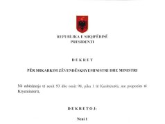 Riorganizim në qeveri, Begaj dekreton shkarkimin e Ballukut dhe emërimet e reja në disa ministri