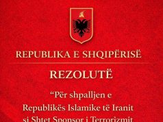Balla depoziton projekt-rezolutë për shpalljen e Iranit shtet sponsor të terrorizmit