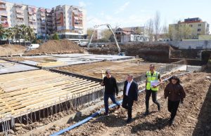 Investimet në Kamëz, Balla inspekton punimet për ndërtimin e qendrës së re të qytetit